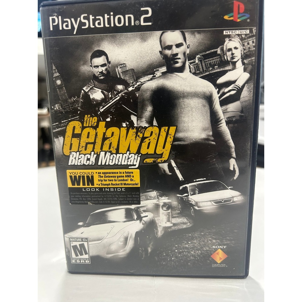The Getaway Black‎ Monday PS2 Game Playstation 2 Action Adventure Crime (538)
